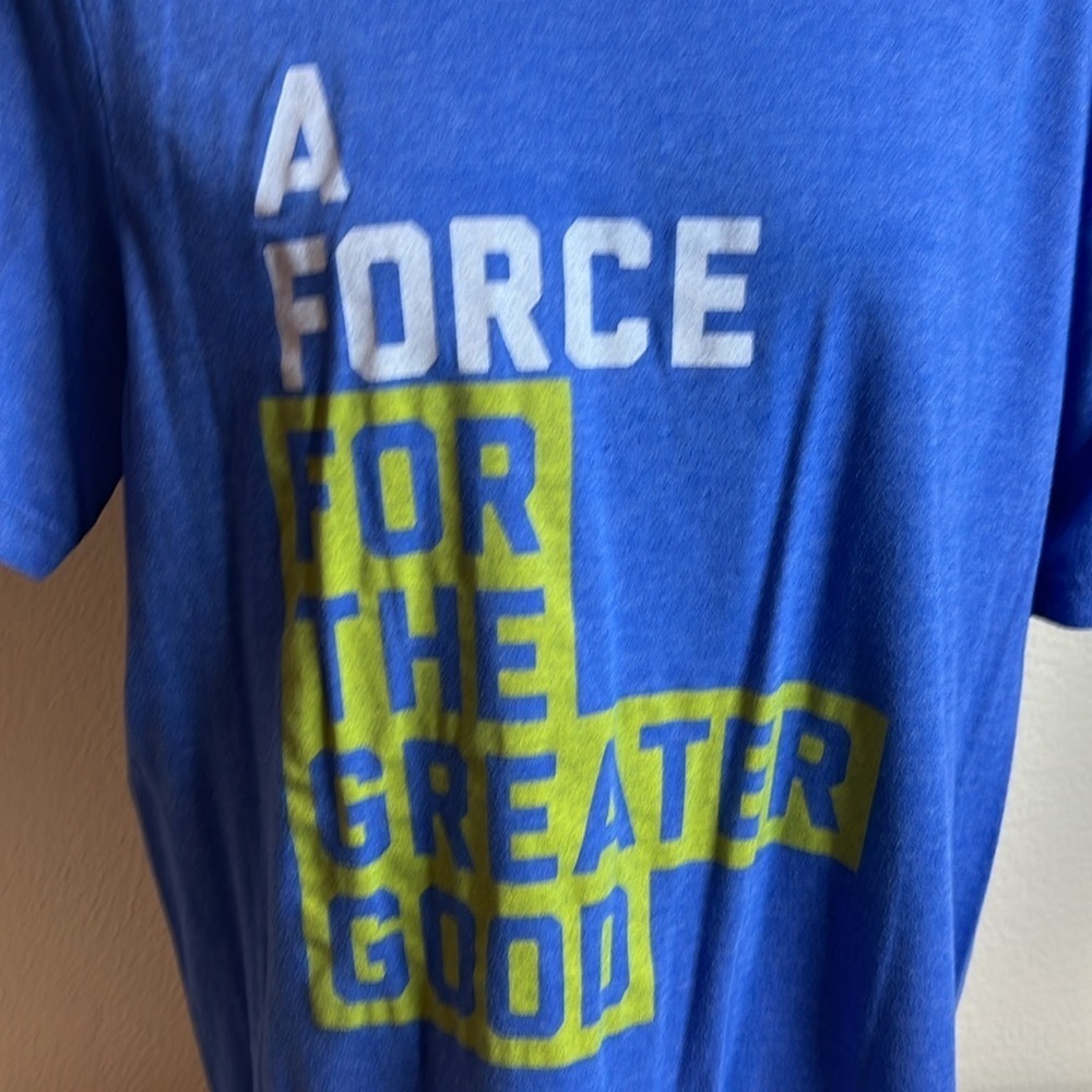 Blue V-Neck T-Shirt - Picture 5 of 6